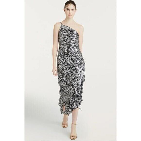 Cinq‎ a Sept Christel Silk Dress Size 8 New with Tags - Picture 4 of 8